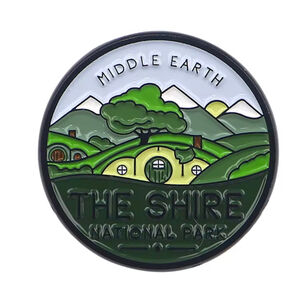 Lord of the Rings Green Middle Earth Shire Enamel Pin